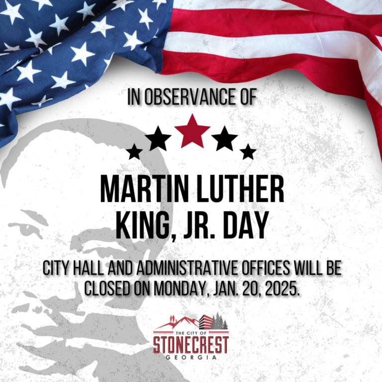 City Hall Closed in Observance of MLK Jr. Holiday